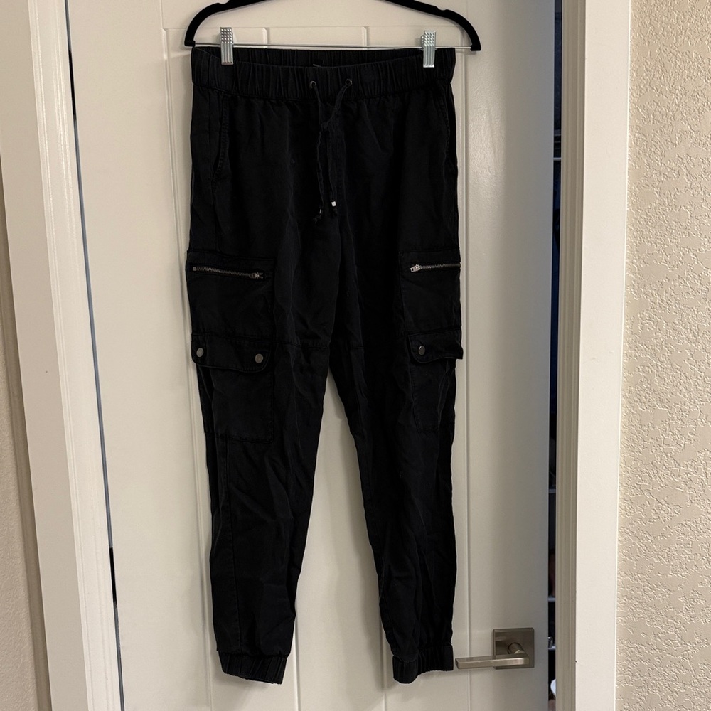 Banana Republic Black Cargo Jogger Pants